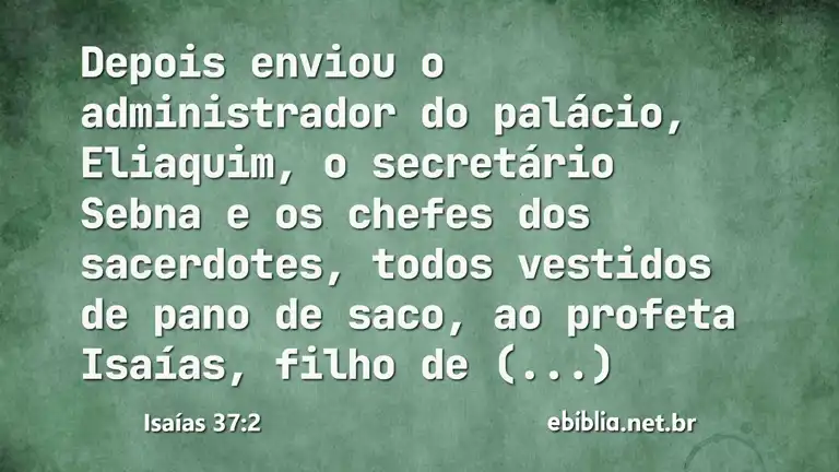 Isaías 37:2