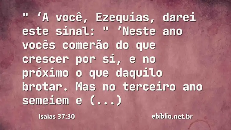 Isaías 37:30