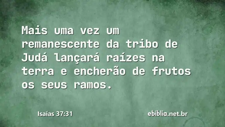 Isaías 37:31