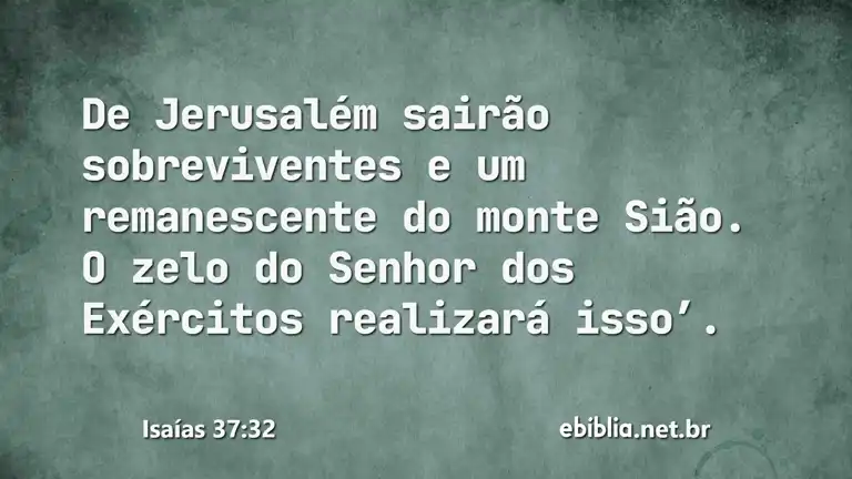 Isaías 37:32