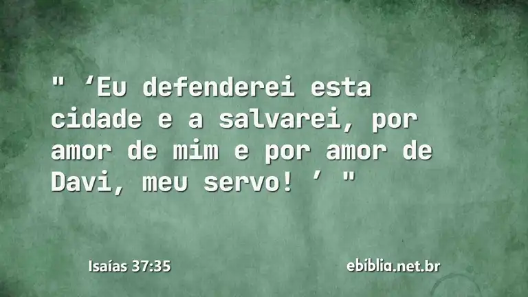 Isaías 37:35