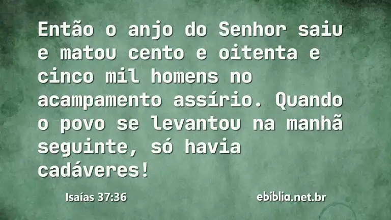 Isaías 37:36