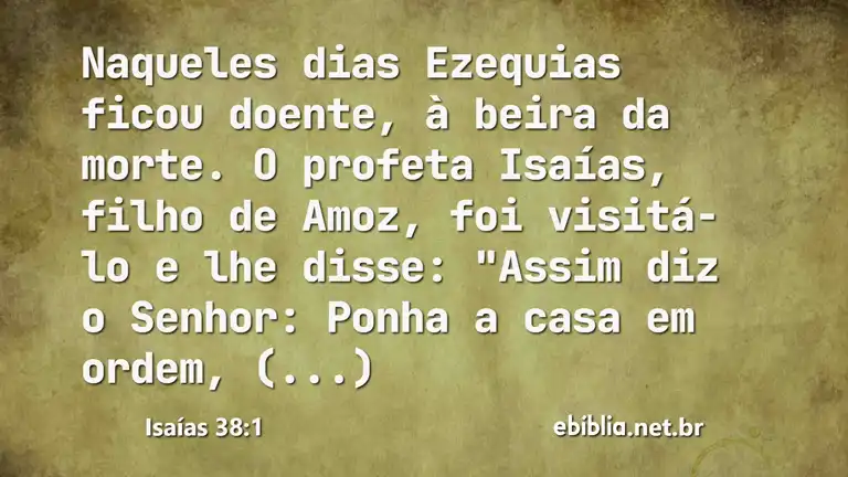 Isaías 38:1