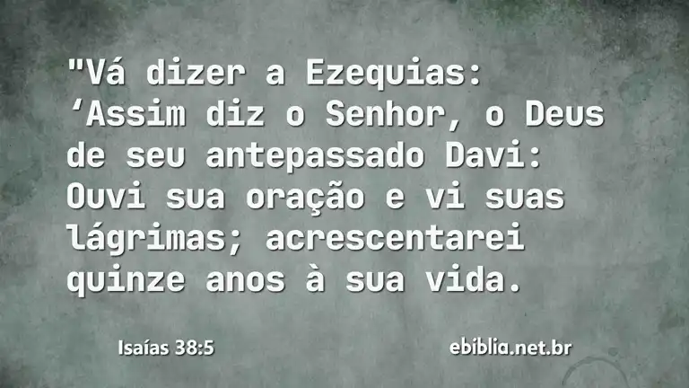 Isaías 38:5