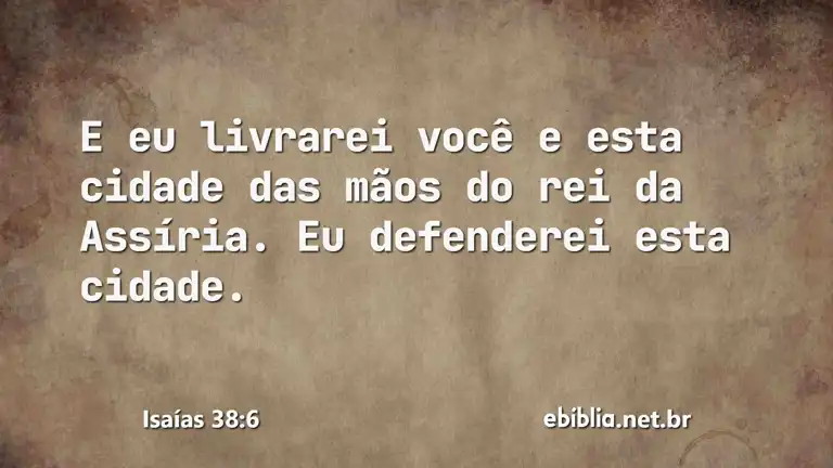 Isaías 38:6