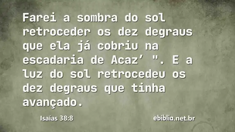 Isaías 38:8