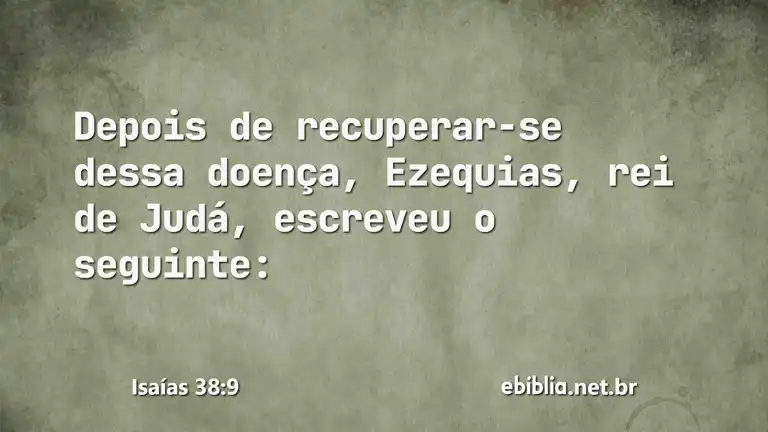 Isaías 38:9