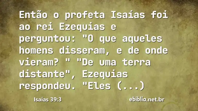 Isaías 39:3