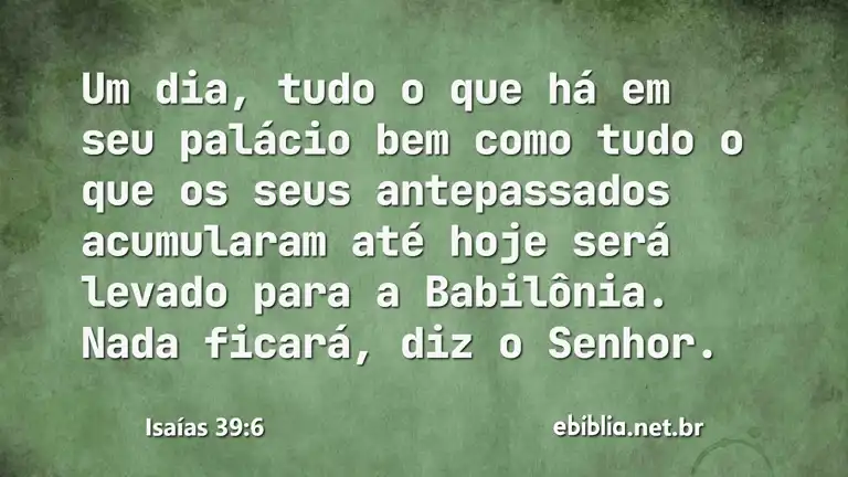 Isaías 39:6