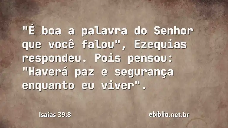 Isaías 39:8