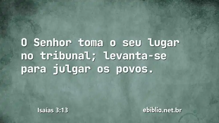 Isaías 3:13