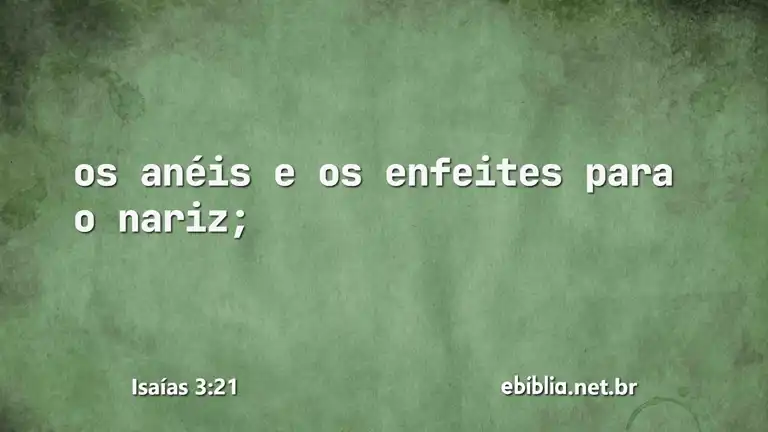 Isaías 3:21