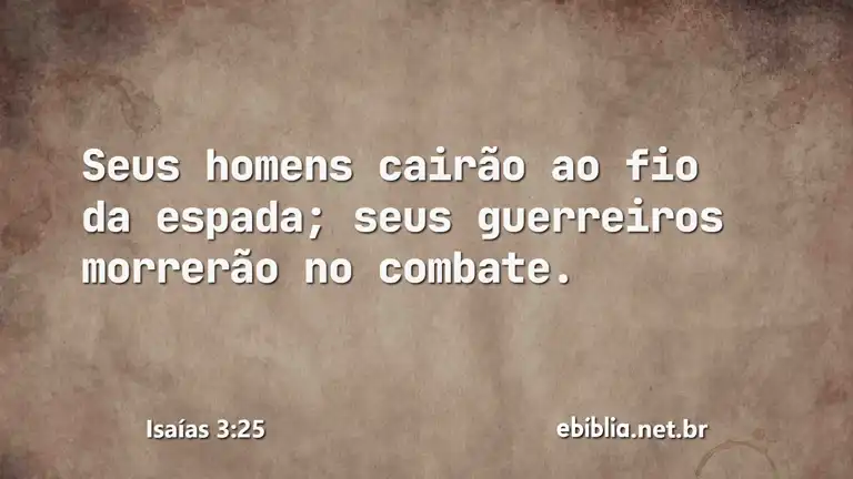 Isaías 3:25