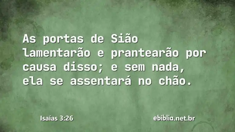 Isaías 3:26