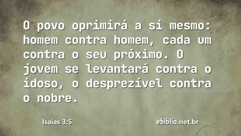 Isaías 3:5