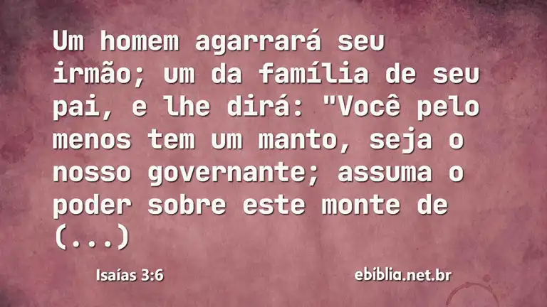 Isaías 3:6