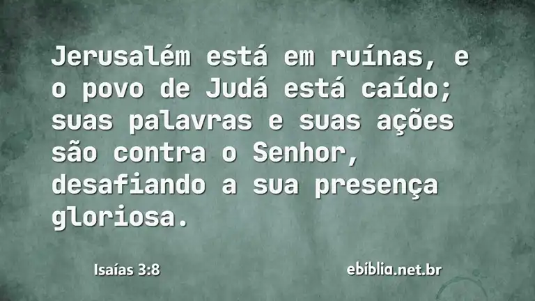 Isaías 3:8