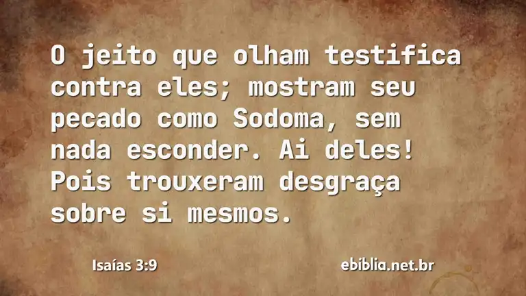 Isaías 3:9