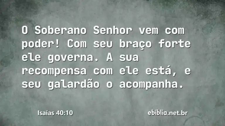 Isaías 40:10