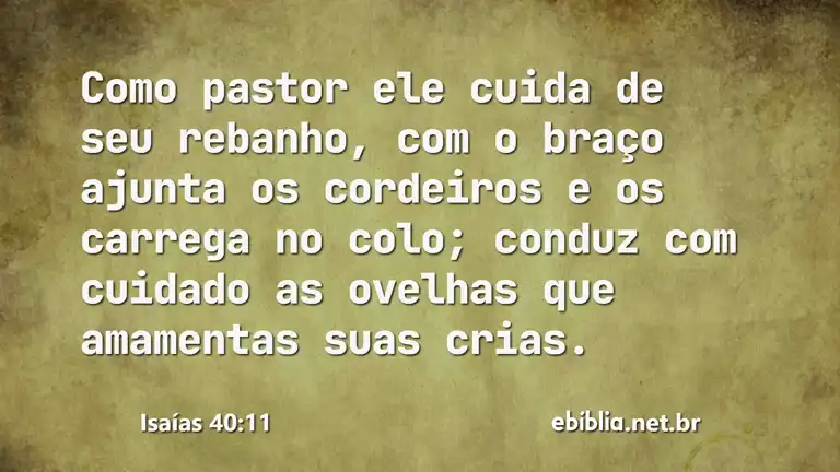 Isaías 40:11