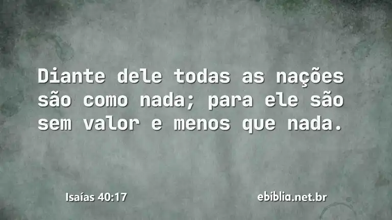 Isaías 40:17