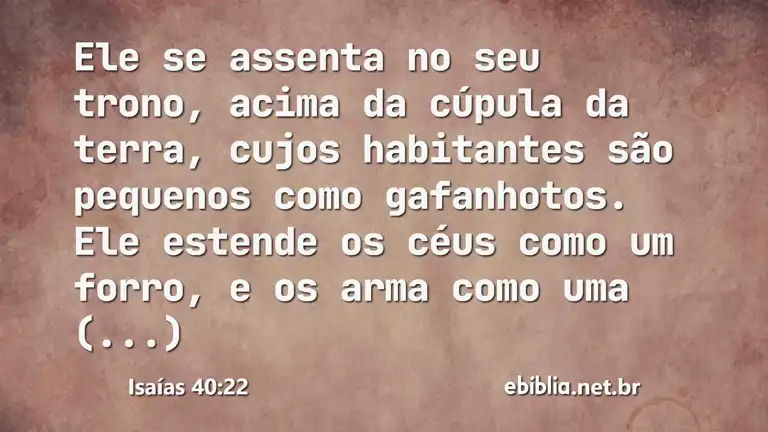 Isaías 40:22