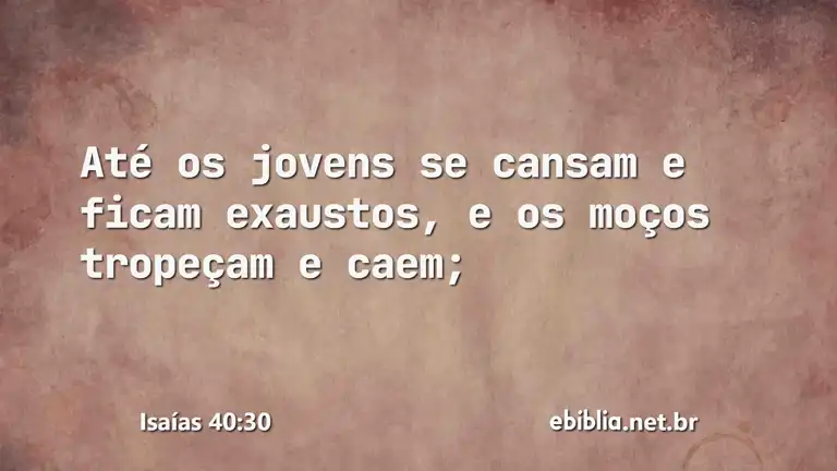 Isaías 40:30