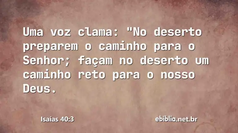 Isaías 40:3