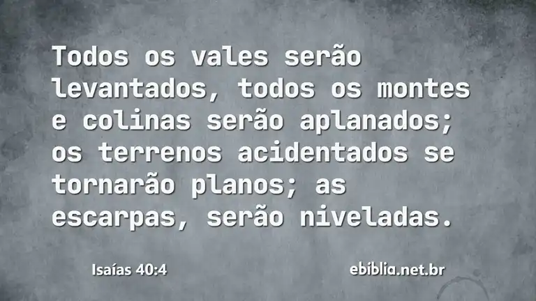 Isaías 40:4