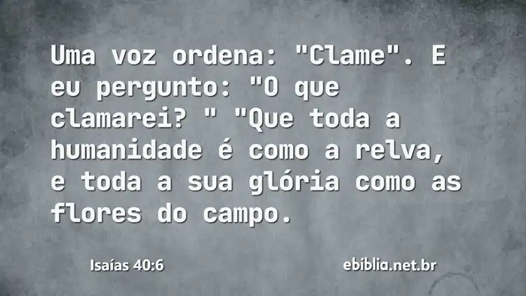 Isaías 40:6