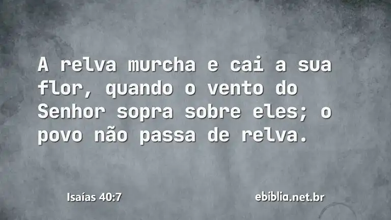 Isaías 40:7