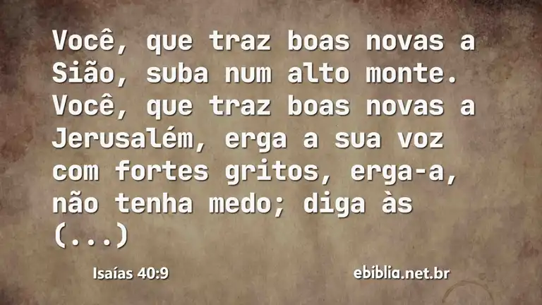 Isaías 40:9