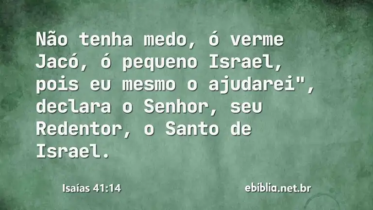 Isaías 41:14