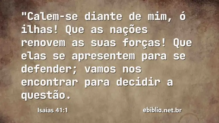 Isaías 41:1