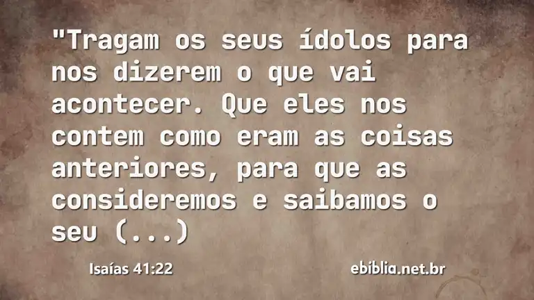 Isaías 41:22