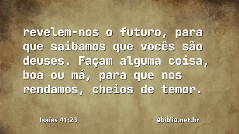 Isaías 41:23