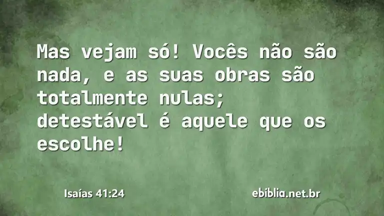 Isaías 41:24