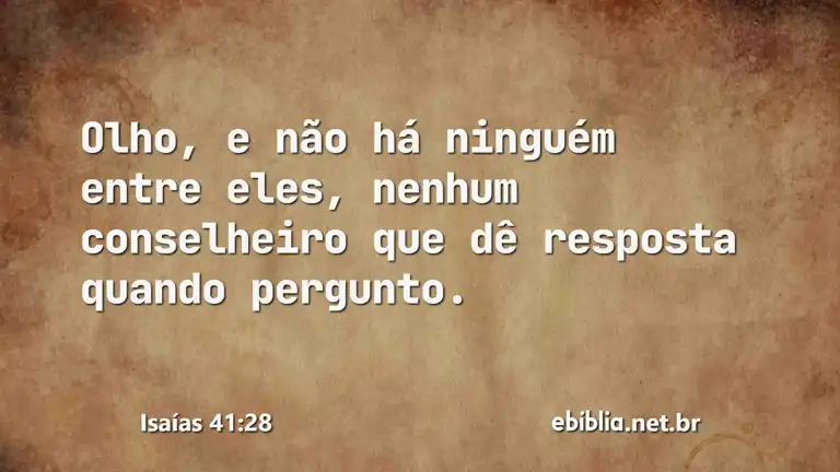 Isaías 41:28