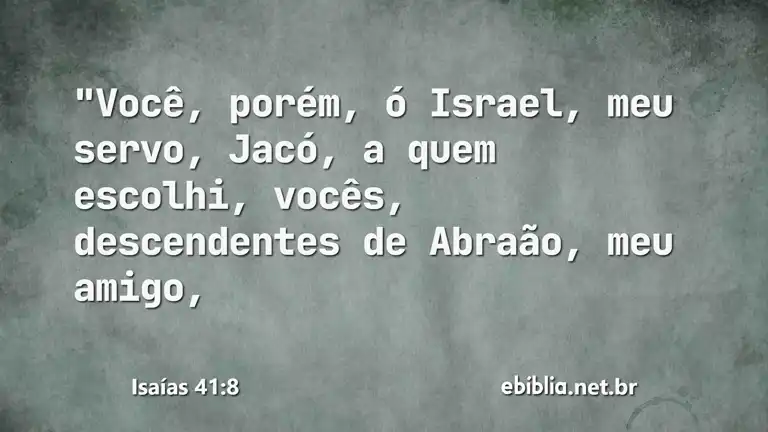 Isaías 41:8