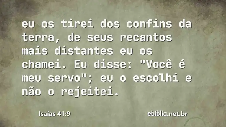 Isaías 41:9