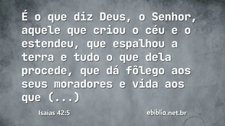 Isaías 42:5