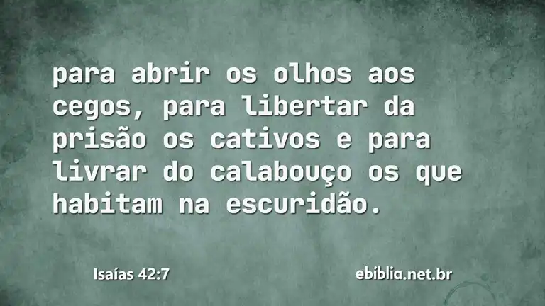 Isaías 42:7