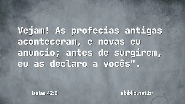 Isaías 42:9