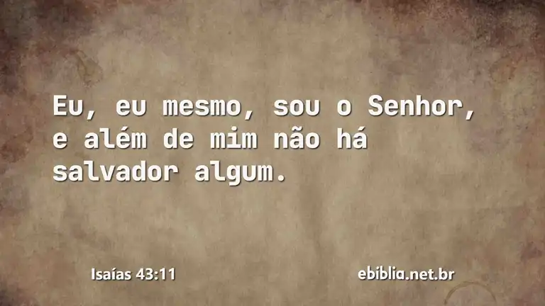 Isaías 43:11