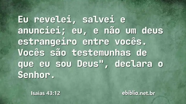 Isaías 43:12