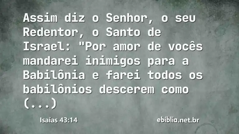 Isaías 43:14