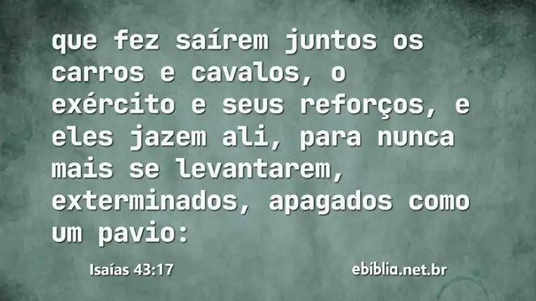 Isaías 43:17