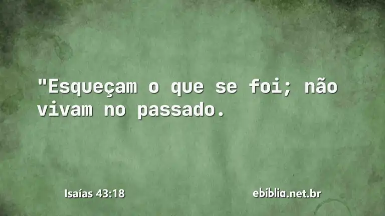 Isaías 43:18