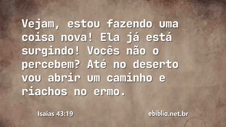 Isaías 43:19