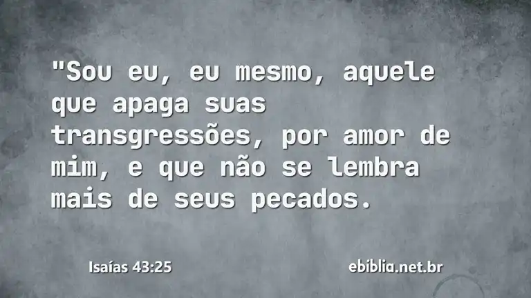 Isaías 43:25